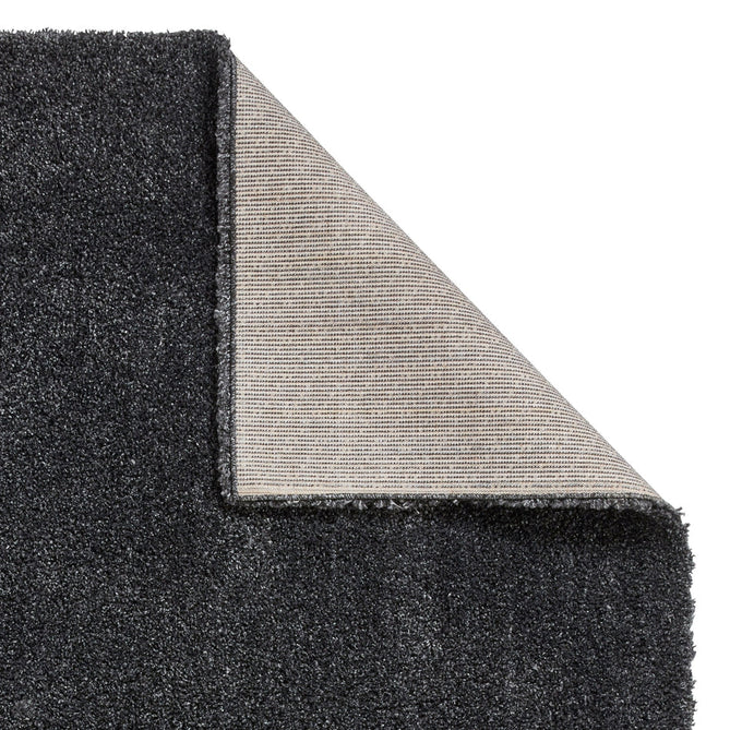 Sierra 9000 Plush Soft High-Density Stain-Resistant Plain Textured Polypropylene Shaggy Dark Grey Rug-Think Rugs-Rug Love - The Most Loved Rug Store