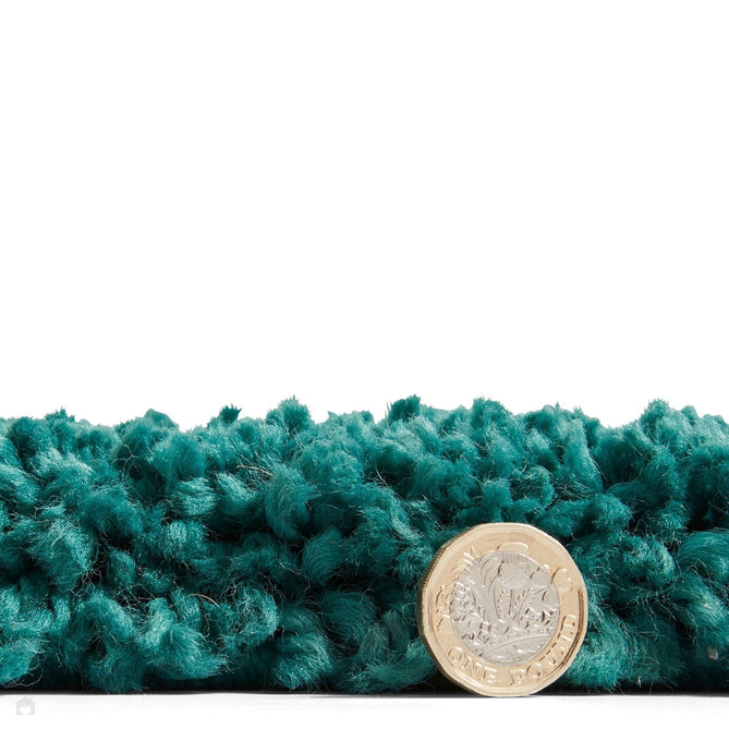 Sierra 9000 Plush Soft High-Density Stain-Resistant Plain Textured Polypropylene Shaggy Jewel Green Rug-Think Rugs-Rug Love - The Most Loved Rug Store