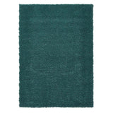 Sierra 9000 Plush Soft High-Density Stain-Resistant Plain Textured Polypropylene Shaggy Jewel Green Rug