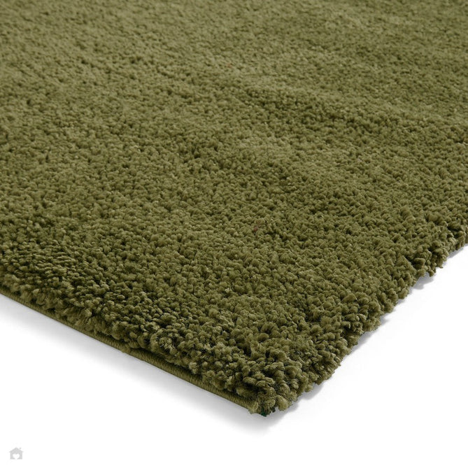 Sierra 9000 Plush Soft High-Density Stain-Resistant Plain Textured Polypropylene Shaggy Olive Rug-Think Rugs-Rug Love - The Most Loved Rug Store