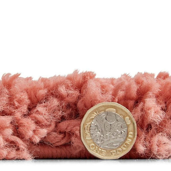 Sierra 9000 Plush Soft High-Density Stain-Resistant Plain Textured Polypropylene Shaggy Peach Rug-Think Rugs-Rug Love - The Most Loved Rug Store