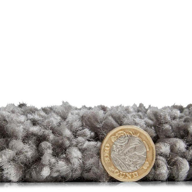 Sierra 9000 Plush Soft High-Density Stain-Resistant Plain Textured Polypropylene Shaggy Pebble Grey Rug-Think Rugs-Rug Love - The Most Loved Rug Store