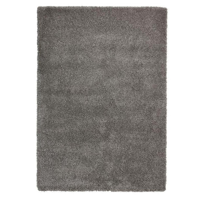 Sierra 9000 Plush Soft High-Density Stain-Resistant Plain Textured Polypropylene Shaggy Pebble Grey Rug-Think Rugs-Rug Love - The Most Loved Rug Store