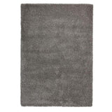 Sierra 9000 Plush Soft High-Density Stain-Resistant Plain Textured Polypropylene Shaggy Pebble Grey Rug