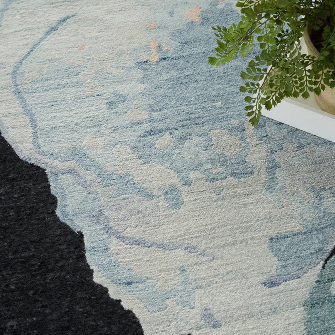 Silk Shadows SHA25 Blue/Pink Rug-Nourison-Rug Love - The Most Loved Rug Store