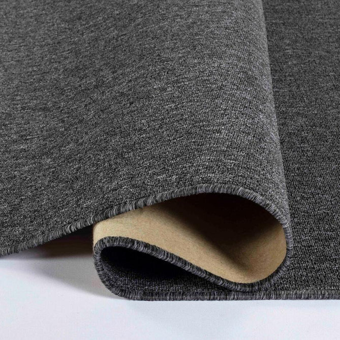 Simple Plain SIM00 Dark Grey Flatweave Rug