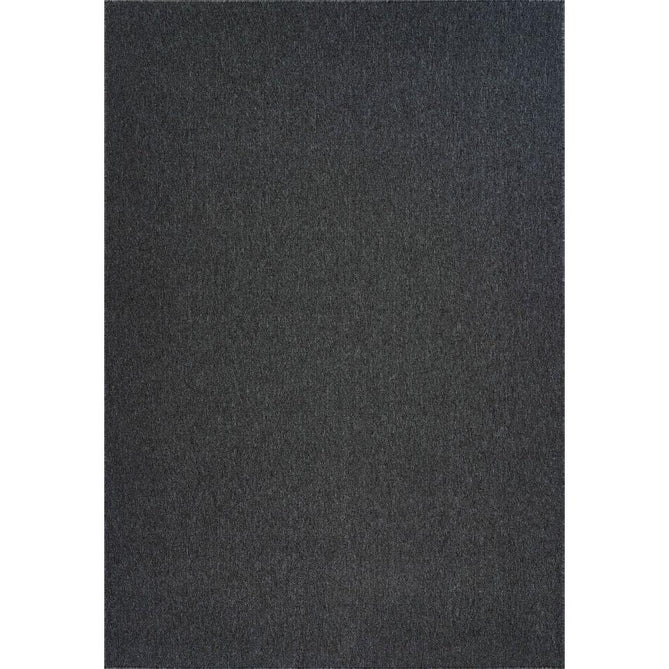 Simple Plain SIM00 Dark Grey Flatweave Rug