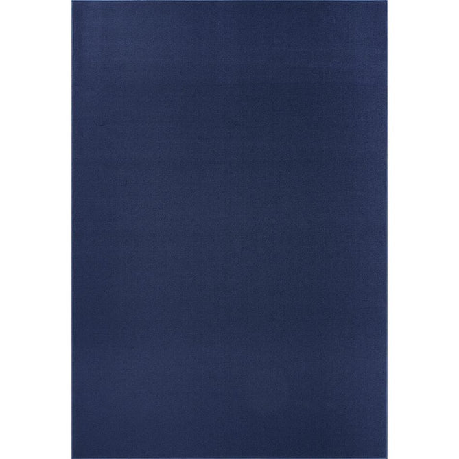 Simple Plain SIM00 Navy Flatweave Rug