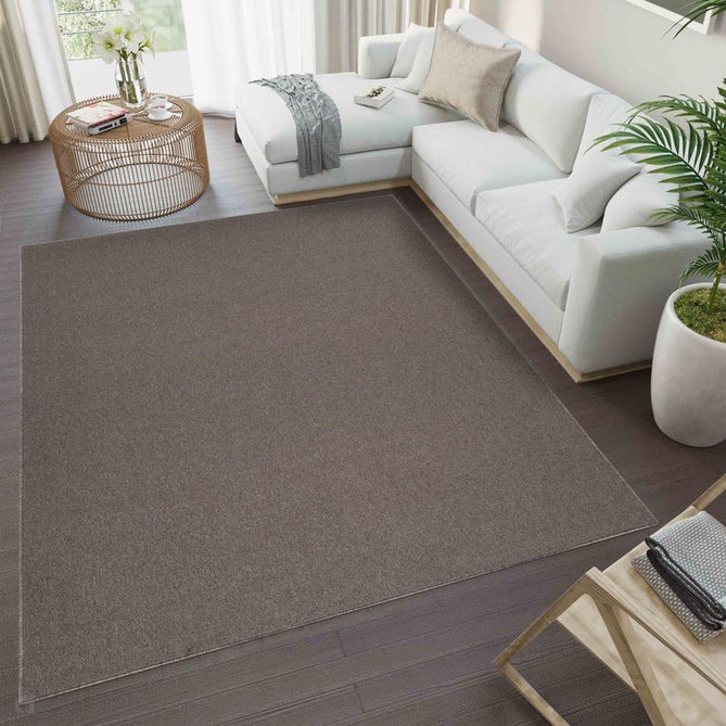 Simple Plain SIM00 Dark Beige Flatweave Rug-Desire Rugs-Rug Love - The Most Loved Rug Store