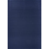 Simple Plain SIM00 Navy Flatweave Rug