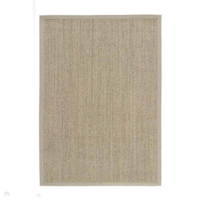 Sisal Border Plain Hand-Woven Textured Natural Fibre Flatweave Light Beige/Sand Border Rug 120 x 170 cm-Shop Returns-Rug Love - The Most Loved Rug Store