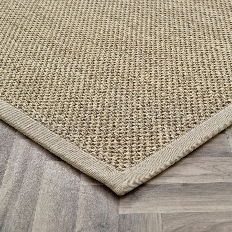On Sale Sisal Border Plain Hand-Woven Textured Natural Fibre Flatweave ...