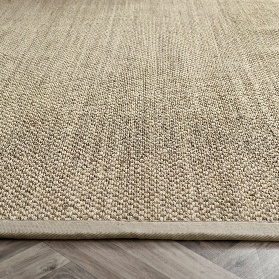On Sale Sisal Border Plain Hand-Woven Textured Natural Fibre Flatweave ...