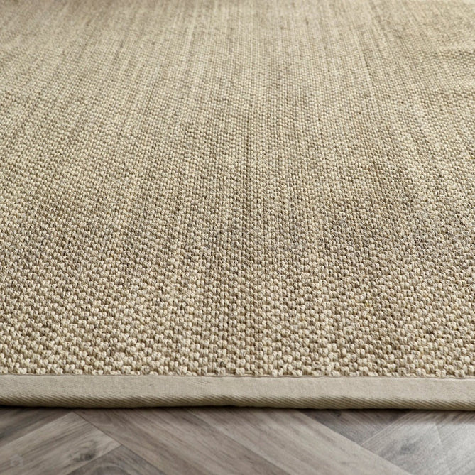 Sisal Border Plain Hand-Woven Textured Natural Fibre Flatweave Light Beige/Sand Border Rug-Origins-Rug Love - The Most Loved Rug Store