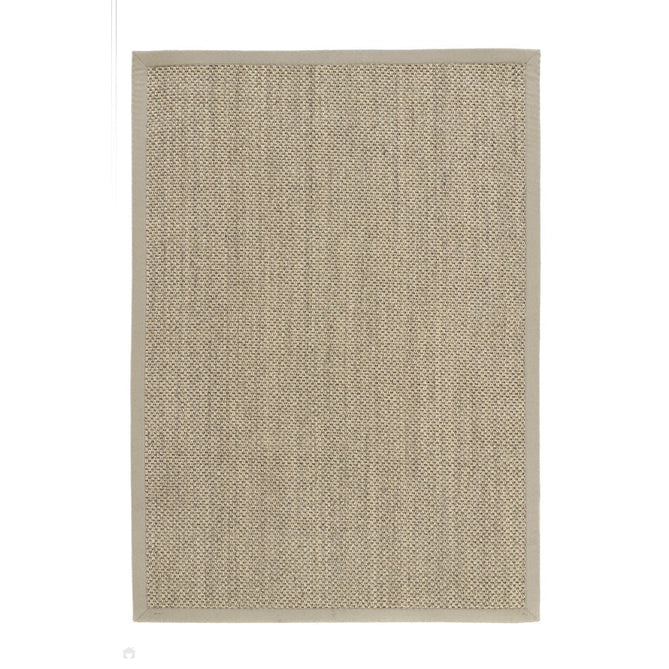 Sisal Border Plain Hand-Woven Textured Natural Fibre Flatweave Light Beige/Sand Border Rug-Origins-Rug Love - The Most Loved Rug Store