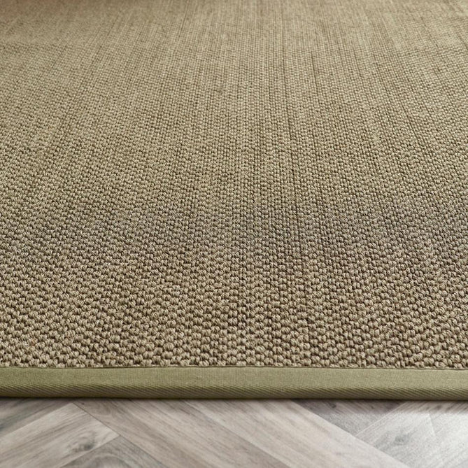 Sisal Border Plain Hand-Woven Textured Natural Fibre Flatweave Sage Green/Sage Border Rug-Origins-Rug Love - The Most Loved Rug Store