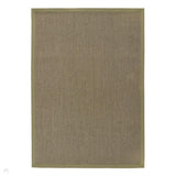 Sisal Border Plain Hand-Woven Textured Natural Fibre Flatweave Sage Green/Sage Border Rug