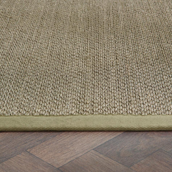 Sisal Border Plain Hand-Woven Textured Natural Fibre Flatweave Sage Green/Sage Border Runner-Origins-Rug Love - The Most Loved Rug Store