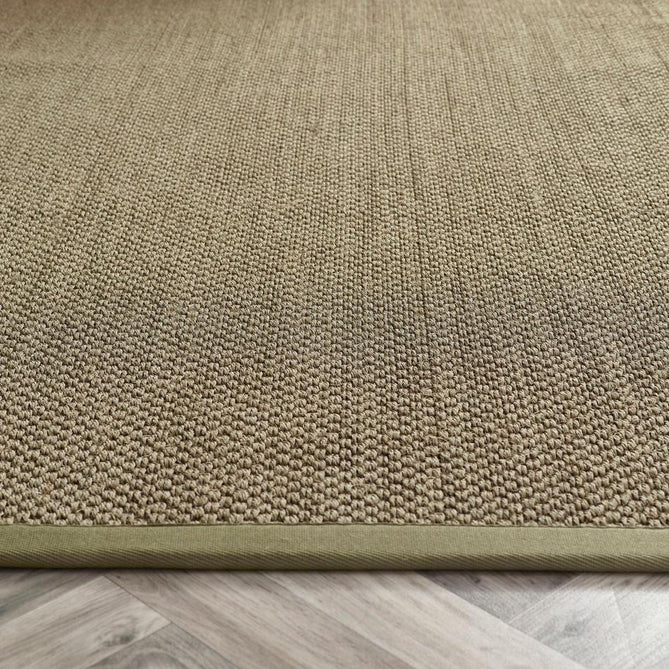 Sisal Border Plain Hand-Woven Textured Natural Fibre Flatweave Sage Green/Sage Border Runner-Origins-Rug Love - The Most Loved Rug Store