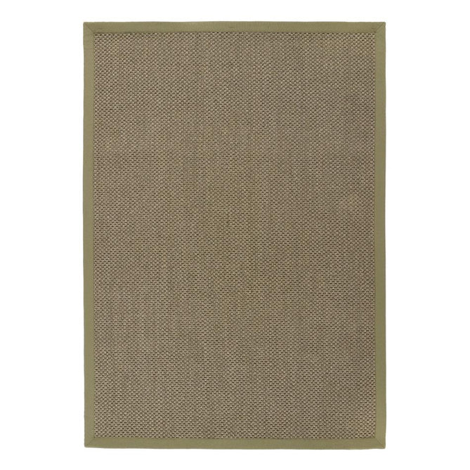 Sisal Border Plain Hand-Woven Textured Natural Fibre Flatweave Sage Green/Sage Border Runner-Origins-Rug Love - The Most Loved Rug Store