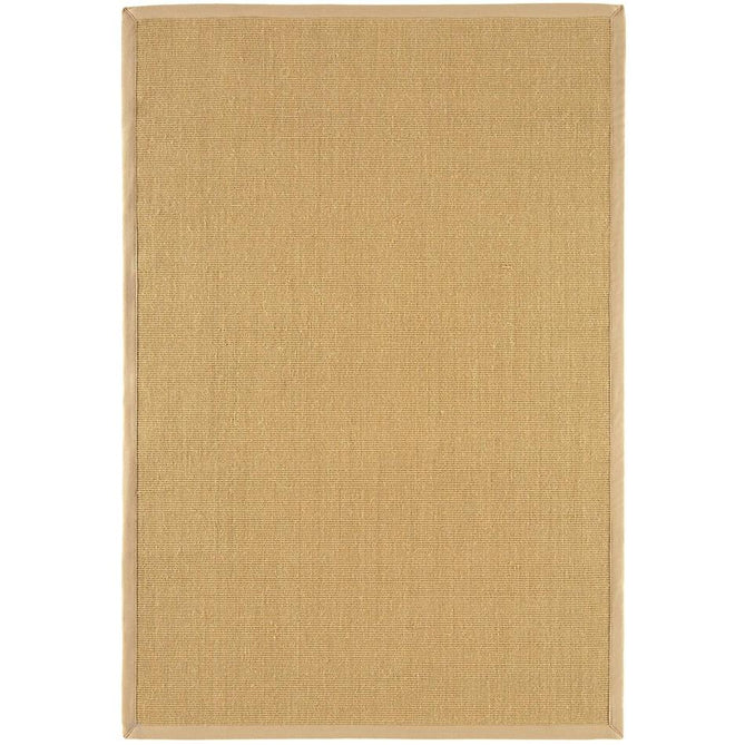 Sisal Cotton Border Plain Natural Fibre Ribbed Textured Flatweave Linen/Linen Runner-Asiatic Carpets-Rug Love - The Most Loved Rug Store