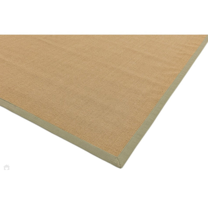 Sisal Cotton Border Plain Natural Fibre Ribbed Textured Flatweave Linen/Sage Rug-Asiatic Carpets-Rug Love - The Most Loved Rug Store