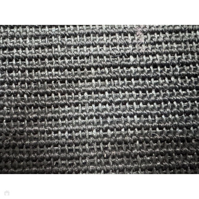 Sisal Modern Plain Cotton Border Natural-Fibre Ribbed Textured Flatweave Black/Black Rug-Asiatic Carpets-Rug Love - The Most Loved Rug Store