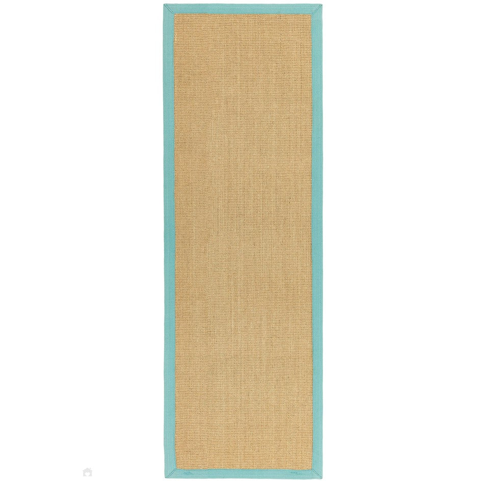 Plain Ribbed Rectangle Rug On Sale Sisal Cotton Border Plain Natural Fibre Ribbed Textured ...