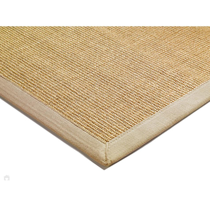 Sisal Modern Plain Cotton Border Natural-Fibre Ribbed Textured Flatweave Natural/Linen Rug-Asiatic Carpets-Rug Love - The Most Loved Rug Store