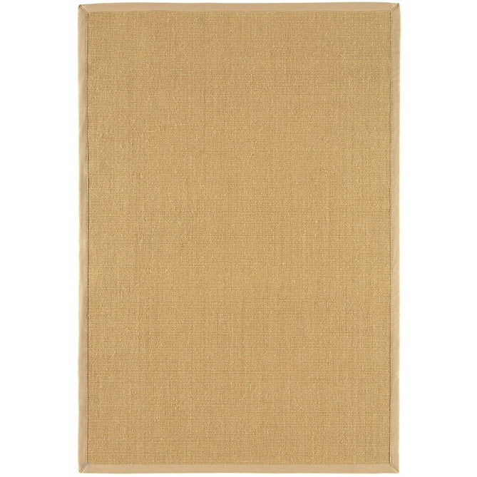 Sisal Modern Plain Cotton Border Natural-Fibre Ribbed Textured Flatweave Natural/Linen Rug-Asiatic Carpets-Rug Love - The Most Loved Rug Store