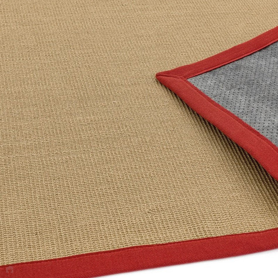 On Sale Sisal Cotton Border Plain Natural Fibre Ribbed Textured ...