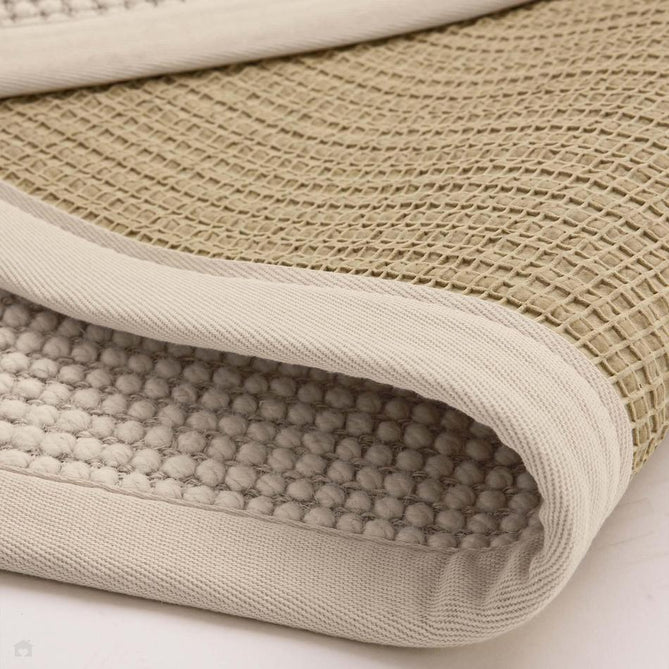 Sisal & Wool Boucle Border Plain Hand-Woven Textured Natural Fibre Chunky Flatweave Beige with Beige Border Rug-Origins-Rug Love - The Most Loved Rug Store