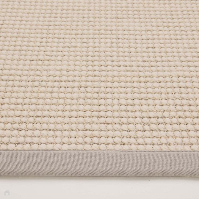 Sisal & Wool Boucle Border Plain Hand-Woven Textured Natural Fibre Chunky Flatweave Beige with Soft Grey Border Rug-Origins-Rug Love - The Most Loved Rug Store