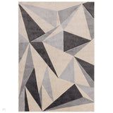 Sketch SK21 Kaleidoscope Modern Geometric Soft Hand-Carved Low Flat-Pile Grey/Multi Rug