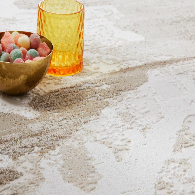 Skyline SK104 Modern Abstract Marbled Distressed Hi-Low Textured Low Profile Short-Pile Polyester Ivory/Beige Rug-Concept Looms-Rug Love - The Most Loved Rug Store