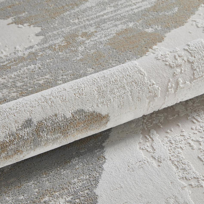 Skyline SK104 Modern Abstract Marbled Distressed Hi-Low Textured Low Profile Short-Pile Polyester Ivory/Grey Rug-Concept Looms-Rug Love - The Most Loved Rug Store