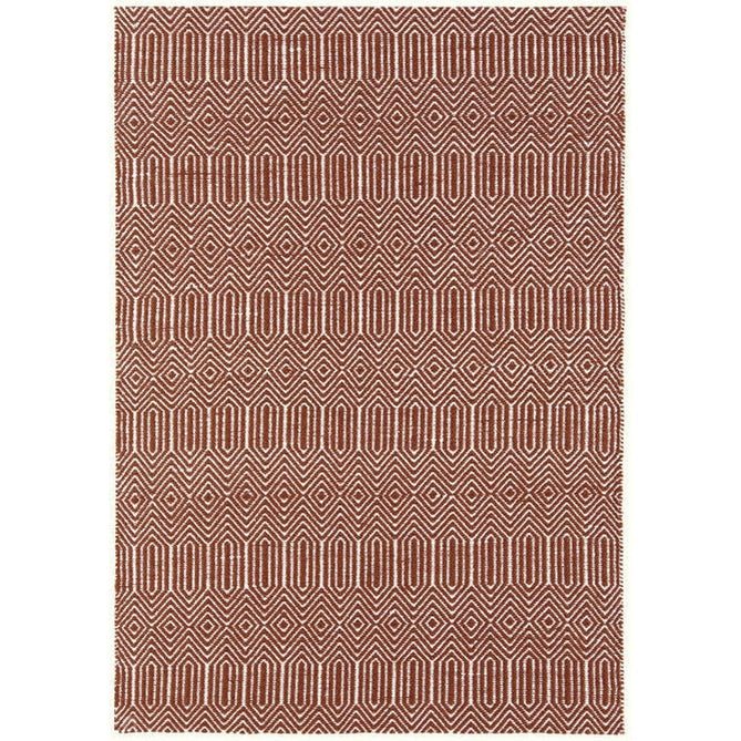 Sloan Modern Duo-Tone Geometric Diamond Hand-Woven Soft-Touch Durable Textured Wool & Cotton Blend Flatweave Marsala Red/Cream Rug-Asiatic Carpets-Rug Love - The Most Loved Rug Store