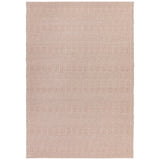 Sloan Modern Duo-Tone Geometric Diamond Hand-Woven Soft-Touch Durable Textured Wool & Cotton Blend Flatweave Pink/Cream Rug