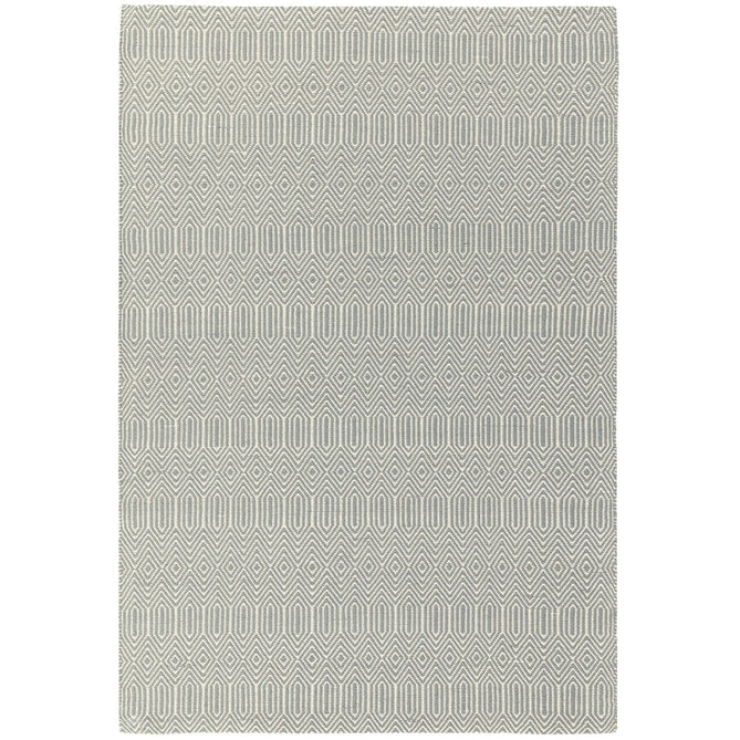 Sloan Modern Duo-Tone Geometric Diamond Hand-Woven Soft-Touch Durable Textured Wool & Cotton Blend Flatweave Silver Grey/Cream Rug-Asiatic Carpets-Rug Love - The Most Loved Rug Store