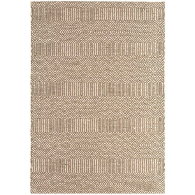 Sloan Modern Duo-Tone Geometric Diamond Hand-Woven Soft-Touch Durable Textured Wool & Cotton Blend Flatweave Taupe/Cream Rug-Asiatic Carpets-Rug Love - The Most Loved Rug Store