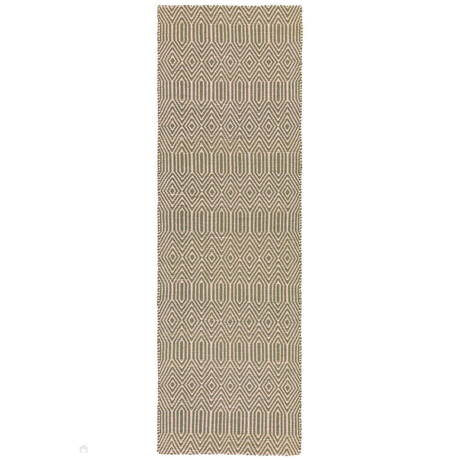 Sloan Modern Duo-Tone Geometric Diamond Hand-Woven Soft-Touch Durable Textured Wool & Cotton Blend Flatweave Taupe/Cream Rug-Asiatic Carpets-Rug Love - The Most Loved Rug Store