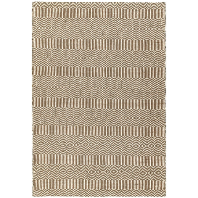 Sloan Modern Duo-Tone Geometric Diamond Hand-Woven Soft-Touch Durable Textured Wool & Cotton Blend Flatweave Taupe/Cream Rug-Asiatic Carpets-Rug Love - The Most Loved Rug Store