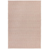 Sloan Modern Geometric Hand-Woven Wool&Cotton Soft-Touch Durable Textured Flatweave Pink Rug