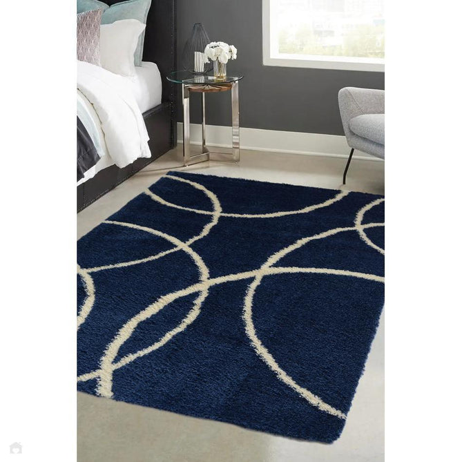 Snug Bubbles Navy Rug-Melrose-Rug Love - The Most Loved Rug Store