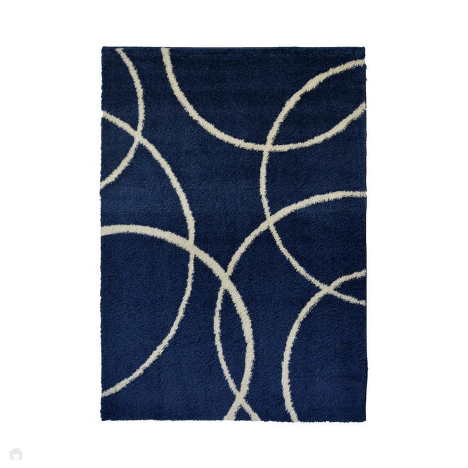 Snug Bubbles Navy Rug-Melrose-Rug Love - The Most Loved Rug Store