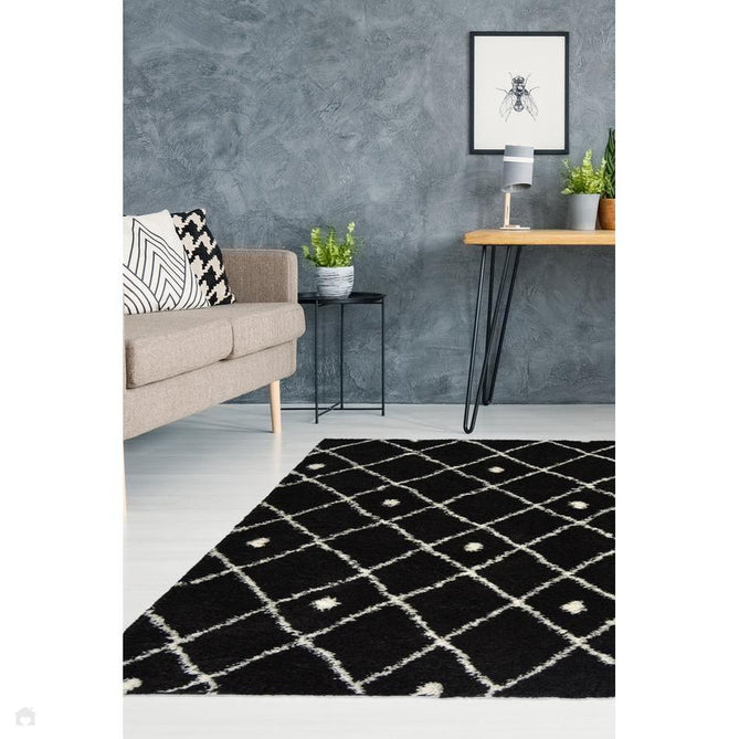 Snug Nomadic Black Rug-Melrose-Rug Love - The Most Loved Rug Store