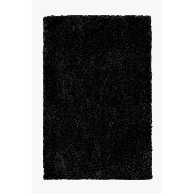 Snug Plain Black Runner-Melrose-Rug Love - The Most Loved Rug Store