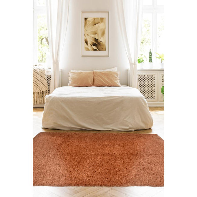 Snug Plain Terracotta Runner-Melrose-Rug Love - The Most Loved Rug Store