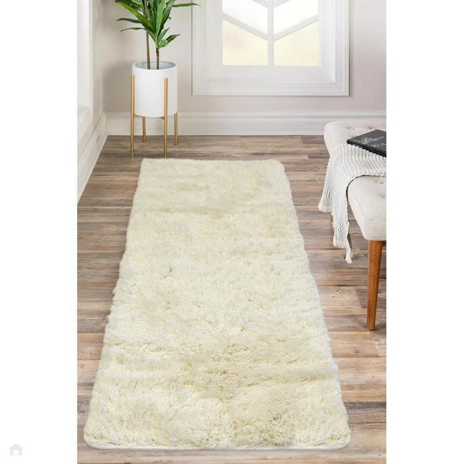 Soft Washable Cosy Ivory Runner-Melrose-Rug Love - The Most Loved Rug Store