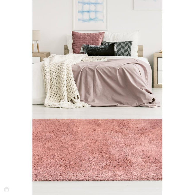Soft Washable Cosy Pink Round Rug-Melrose-Rug Love - The Most Loved Rug Store